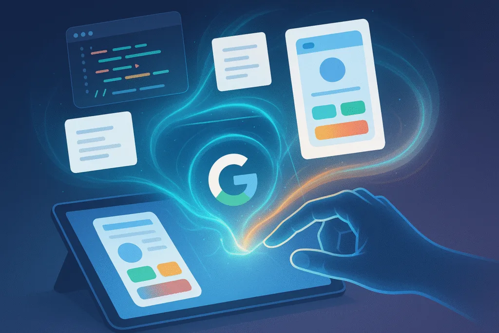 crear app con la IA de Google gemini