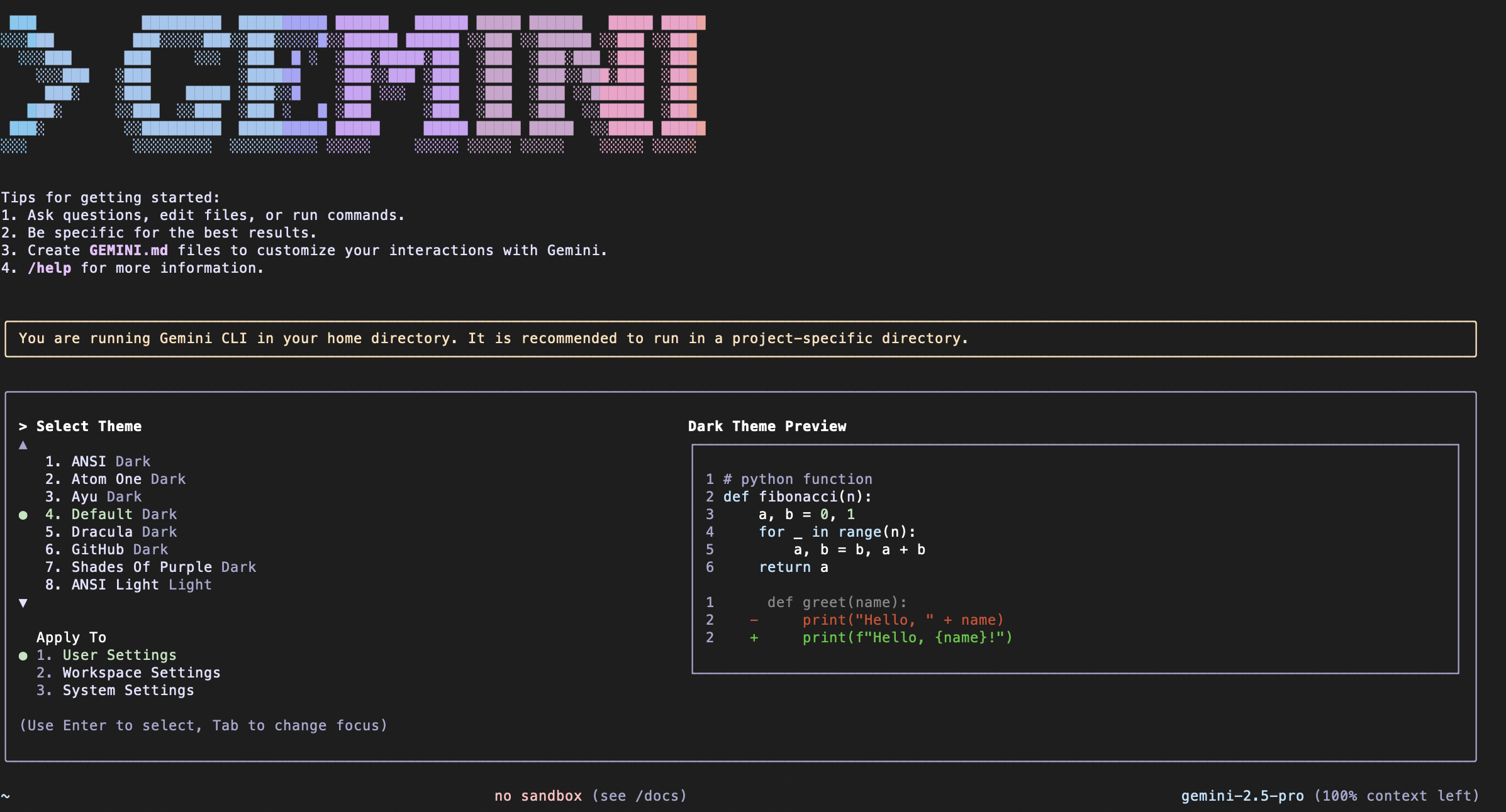 gemini cli en mac