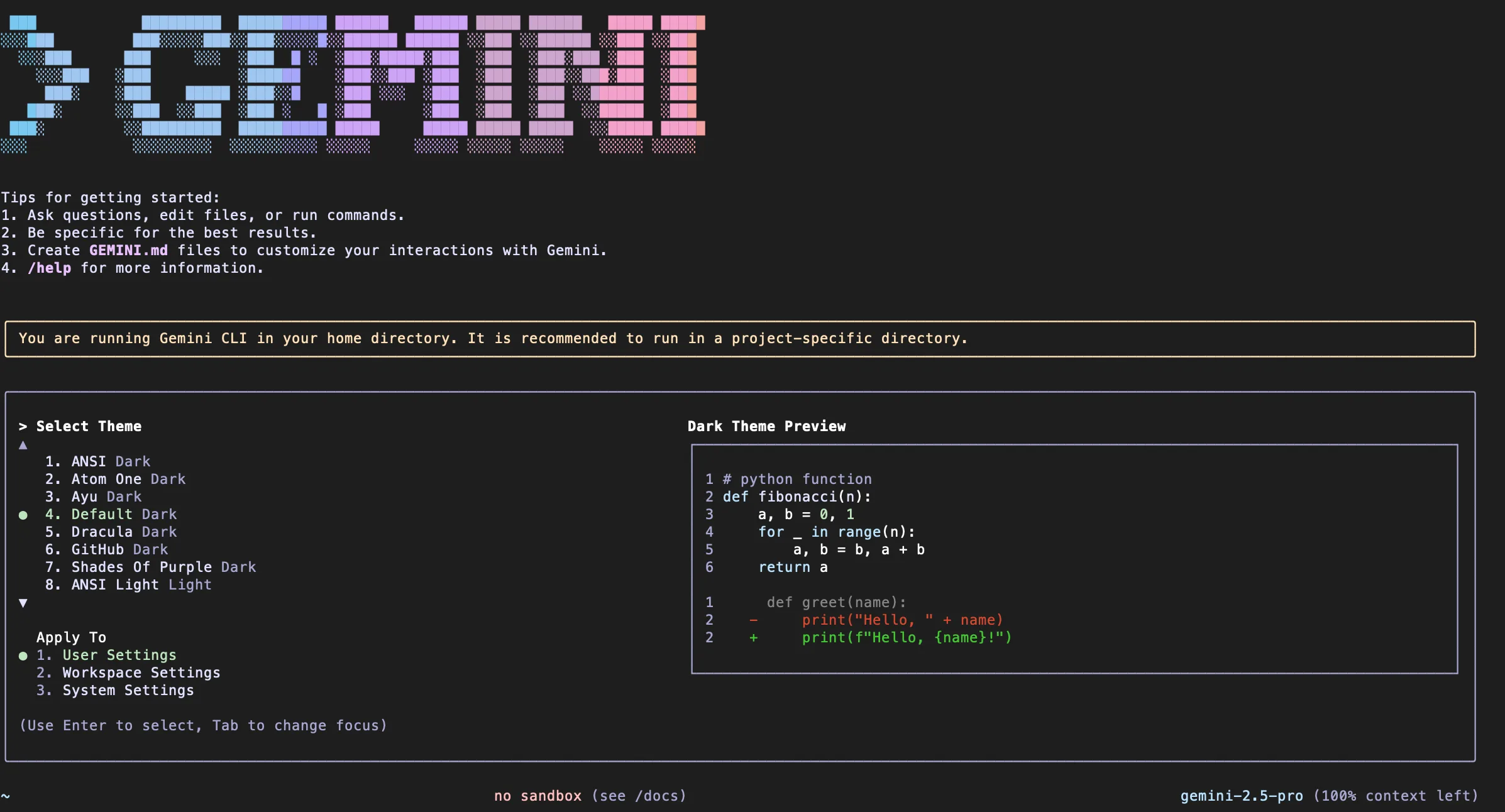 gemini cli en mac