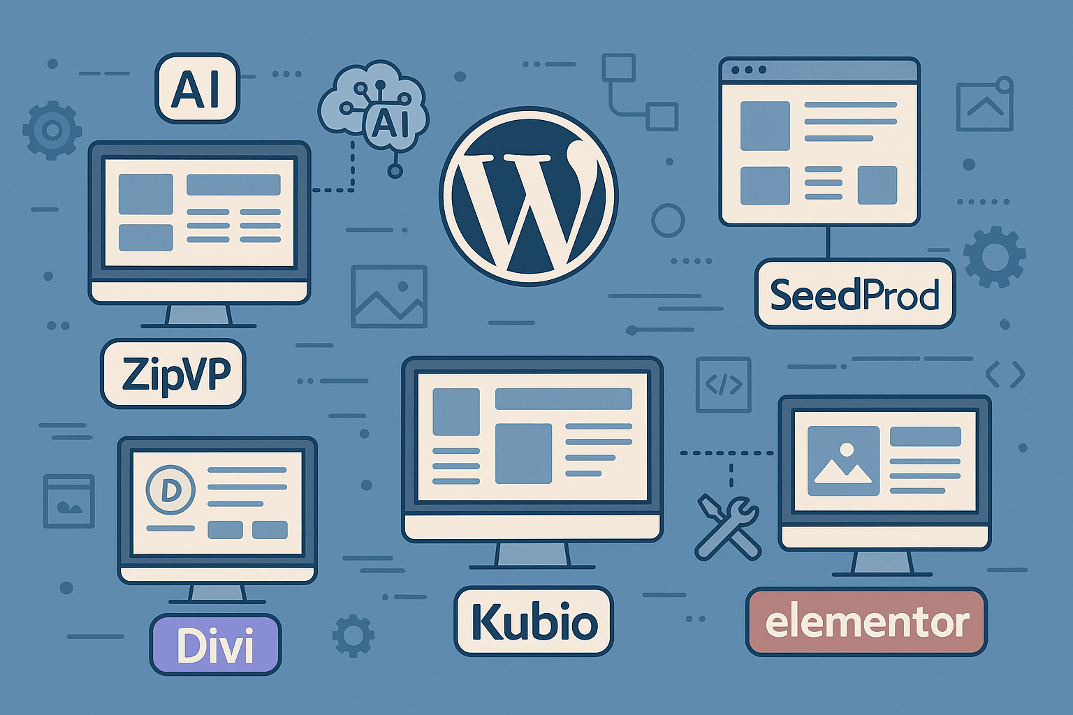 Constructores web con IA para WordPress comparativa 2025