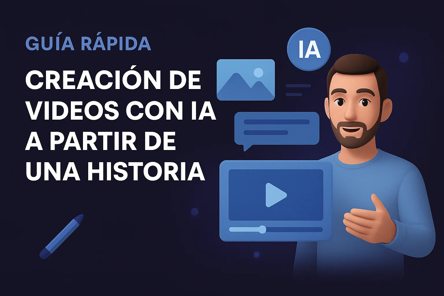 Creación de video con inteligencia artificial a partir de una historia”