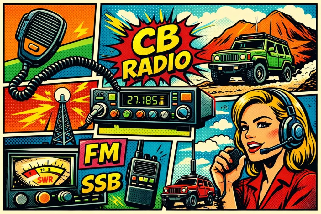 radio cb en vehiculo imagen en popart
