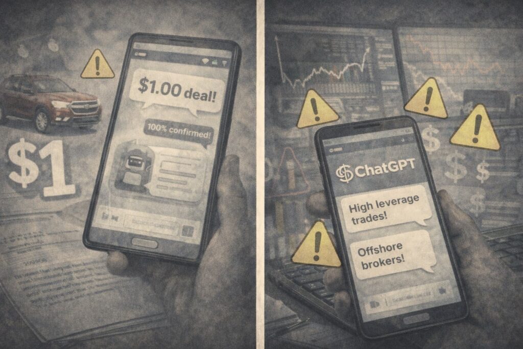 Errores de chatbots en ventas y finanzas con consecuencias legales