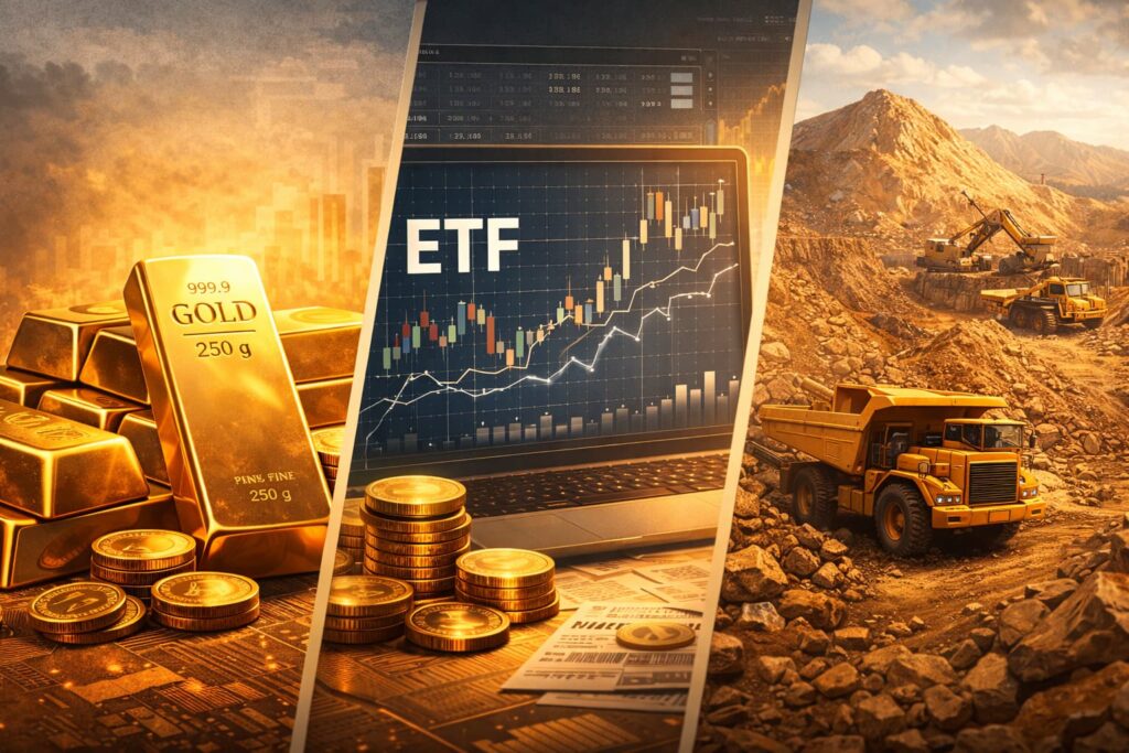 Principales formas de invertir en oro: lingotes, productos financieros y mineras